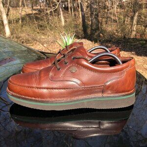 THE BODY SHOE 18915 Antique Brown Casual Leather Shoes Size‎ 9 M By Hush Puppies